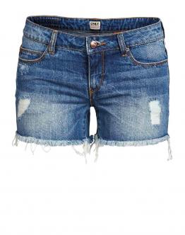 ONLY Coral Low Denim Shorts Pantaloncini Donna Jeans Strappati 15075988 - Denim
